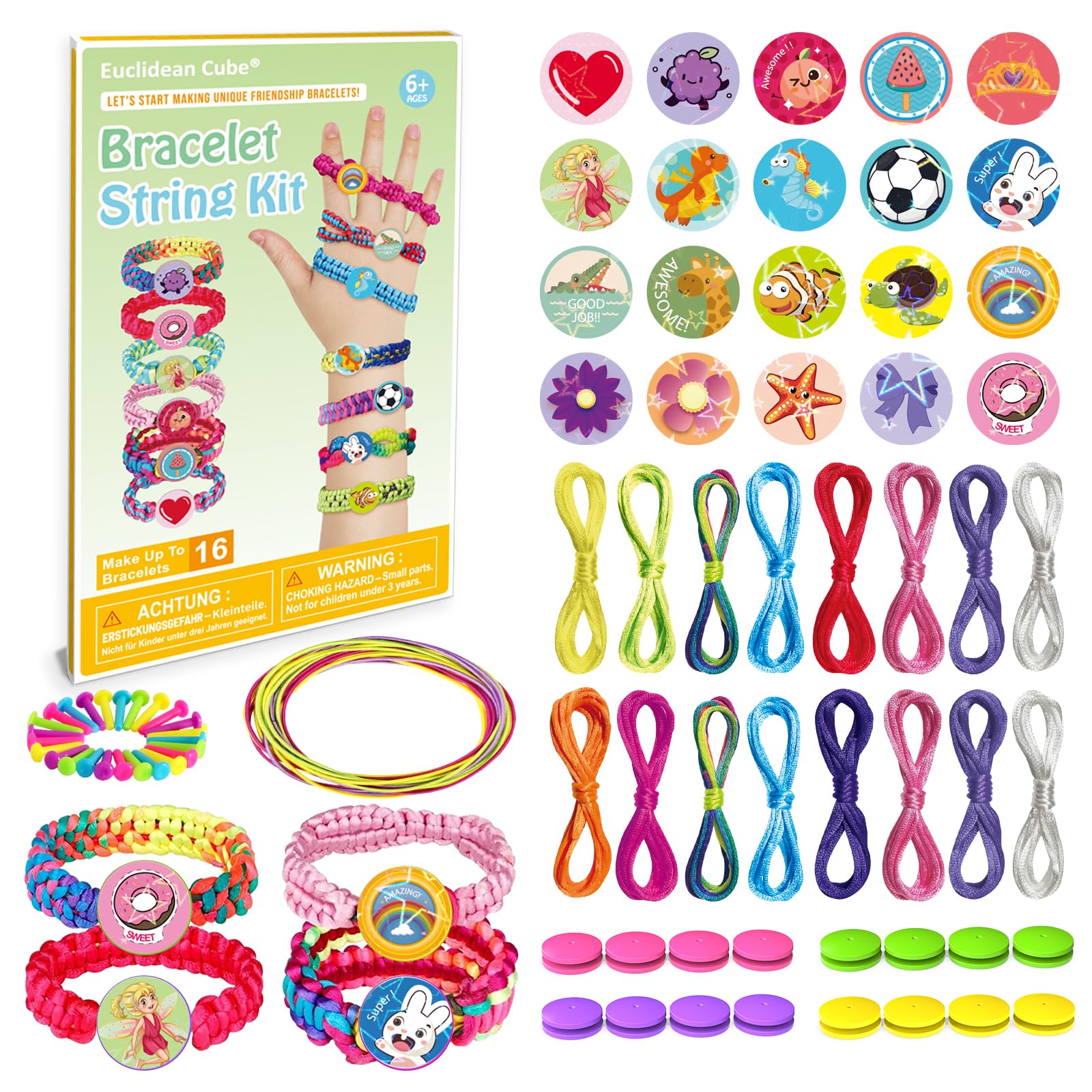 Freundschaft Armband Herstellung Kit, Schmuck Herstellung Kit Handwerk für Mädchen Alter 8-12, DIY Armband String Reise Belohnung Aktivität Set, 7 8 9 10 11 12 Jahre altes Mädchen Geburtstagsgeschenk