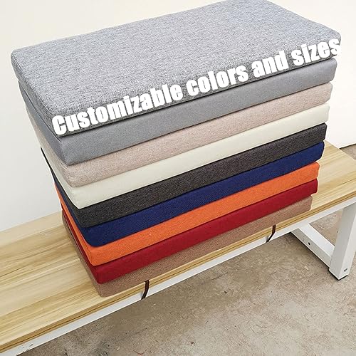 Cojín de banco de alta densidad para tapicería de espuma de tamaño personalizado, cojín de asiento de banco de patio, cojín de sofá interior, cojín