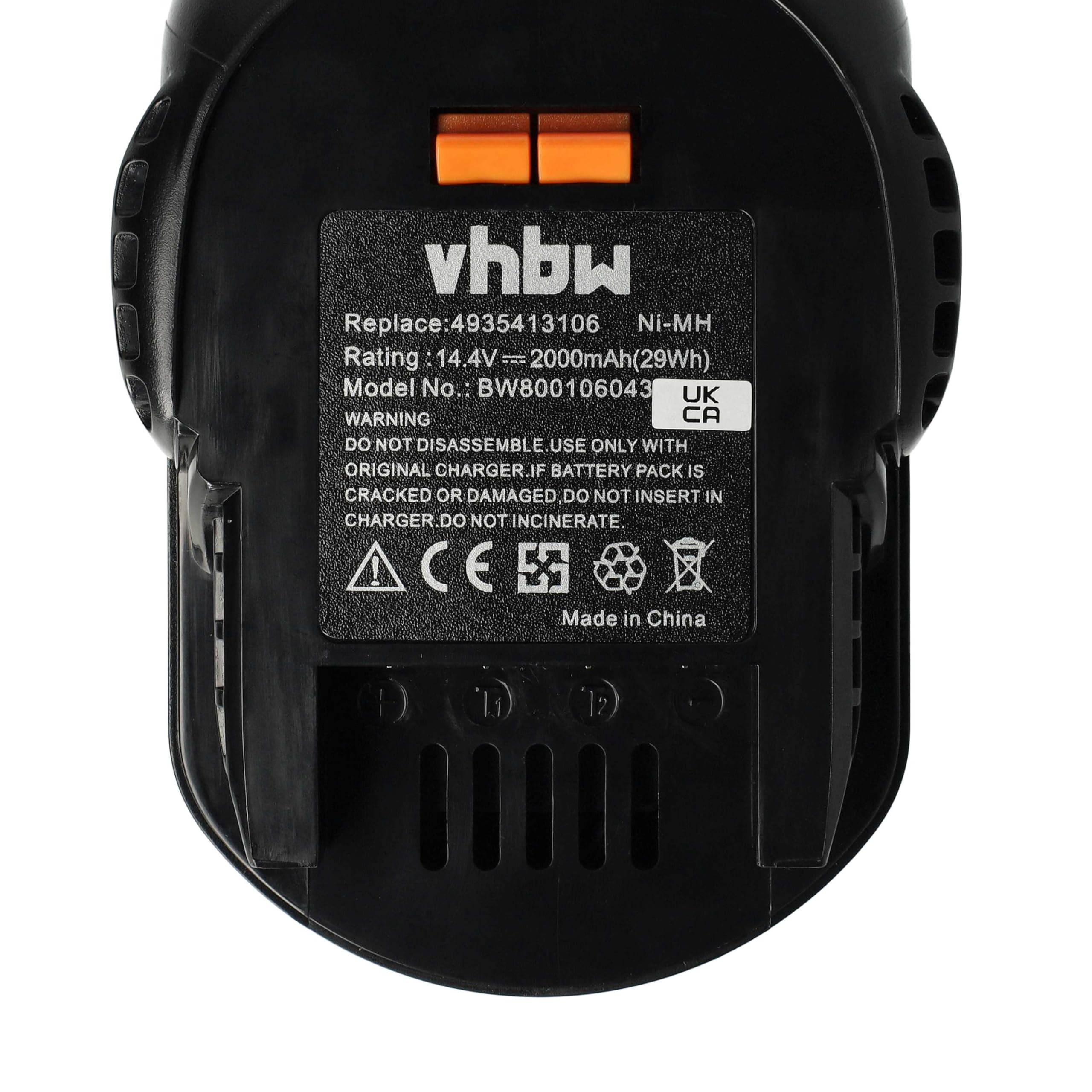 vhbw Batterie Remplacement pour Würth 0700980420
