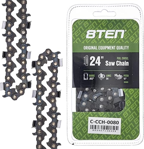 Vista 282 de 8TEN Cadena de motosierra para Husqvarna 254 455 340 351 353 350 55 455 Rancher Poulan Jonsered Echo 16 pulgadas .050 .325 66DL