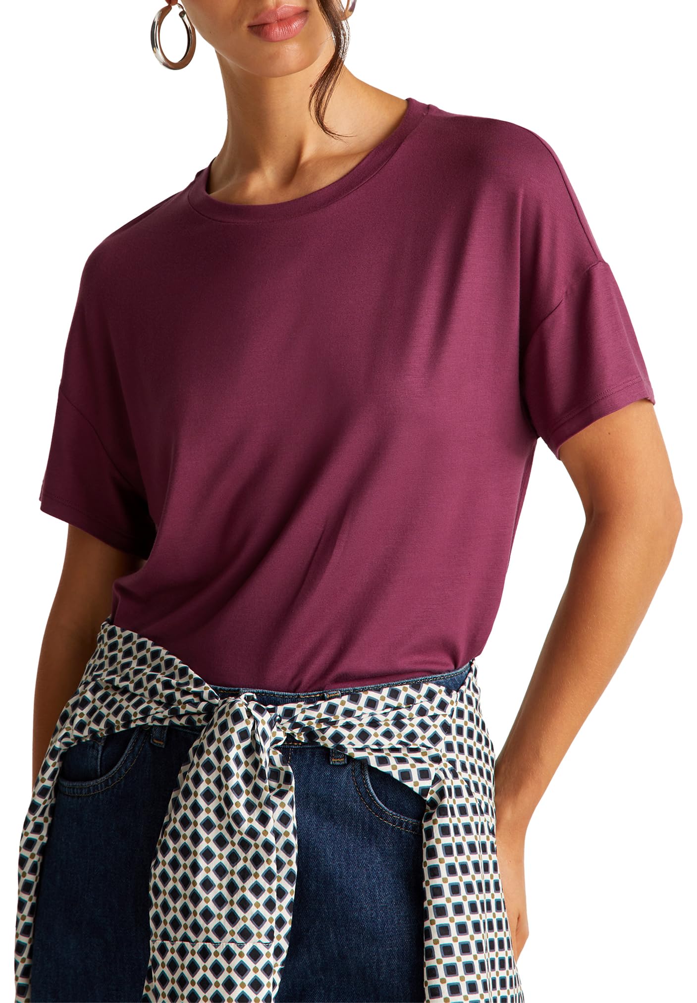 United Colors of Benetton T-Shirt, Purple, L