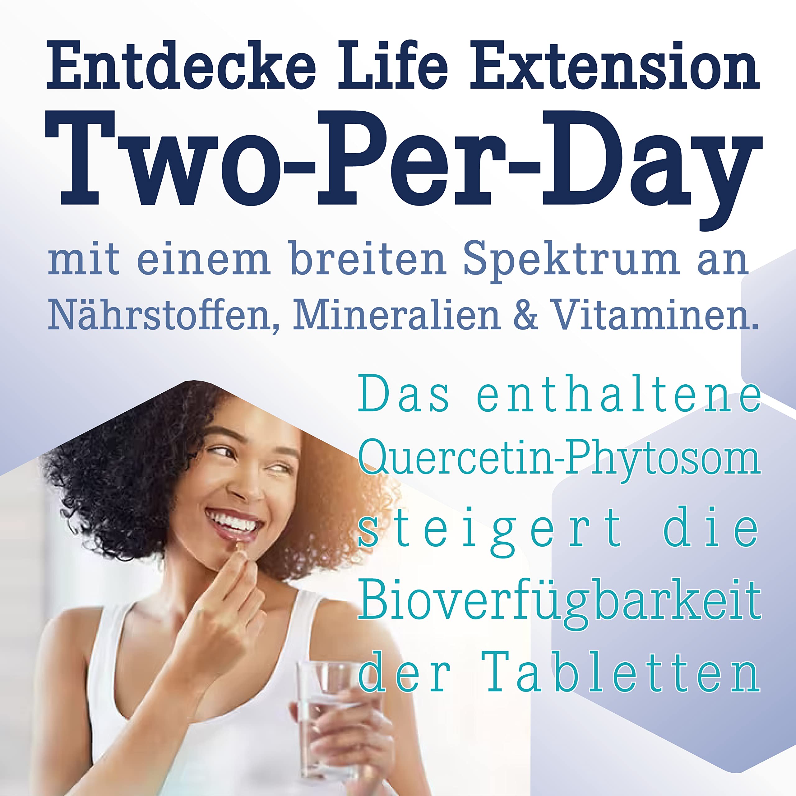 Life Extension, Two per Day, 120 glutenfreie Tabletten, breites Spektrum an Vitaminen je Dosis, Sojafrei, GMO frei, Geschmacksneutral