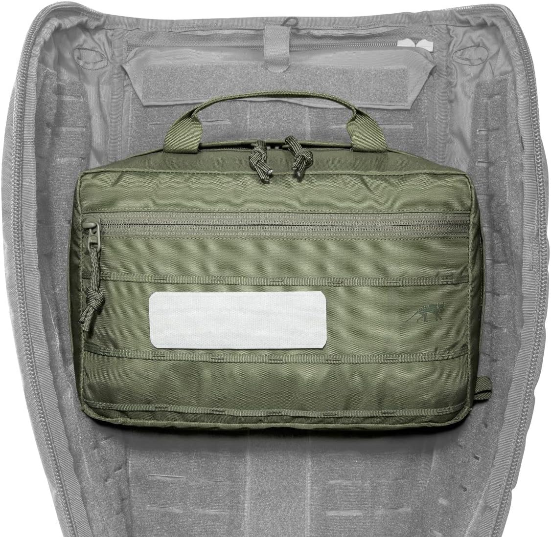 Tasmanian Tiger TT Multipurpose Pouch VL Backpack Accessory Bag with 6L Volume, Backpack Organiser with Velcro Attachment, EDC Pouch, Olive