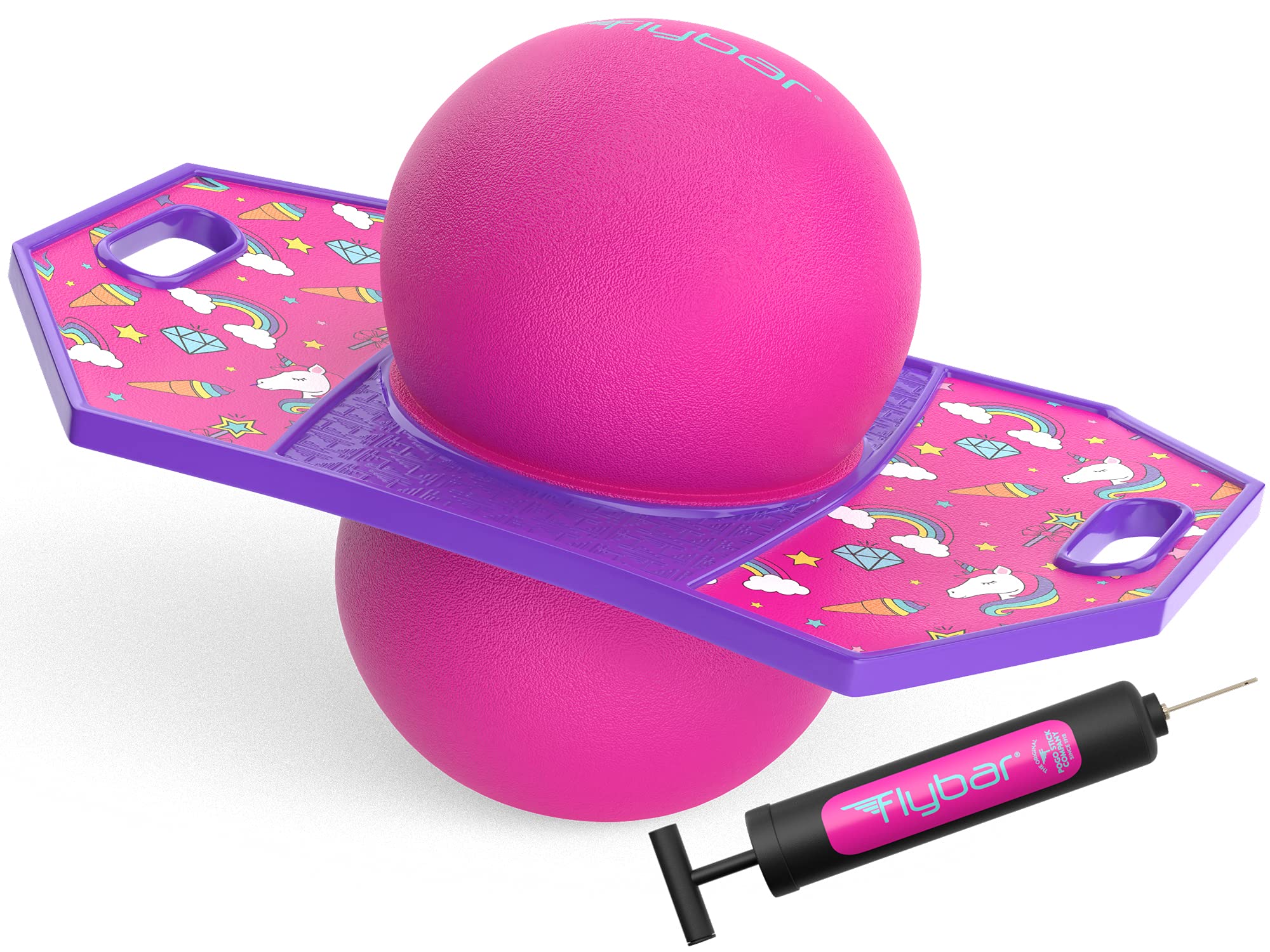 Adult Toy Flybar Pogo Trick Ball For Kids, Trick Bounce Board For