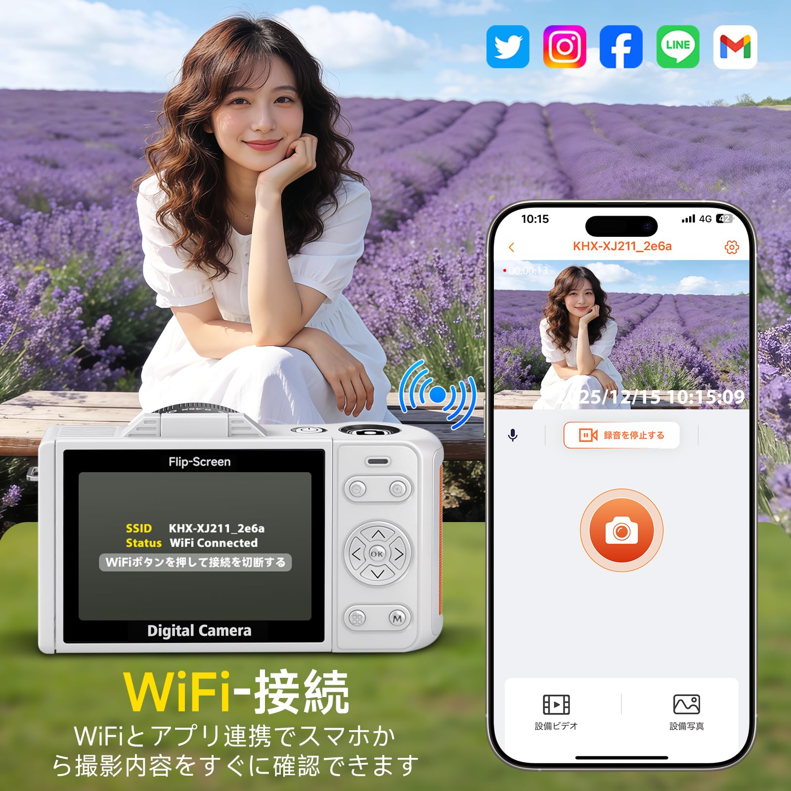 新品 Udoric 6K デジカメ 9600万画素 Wi-Fi付き Amazon | Udoric デジカメ 6K 9600万画素 Wi-Fi機能 デジタルカメラ 18