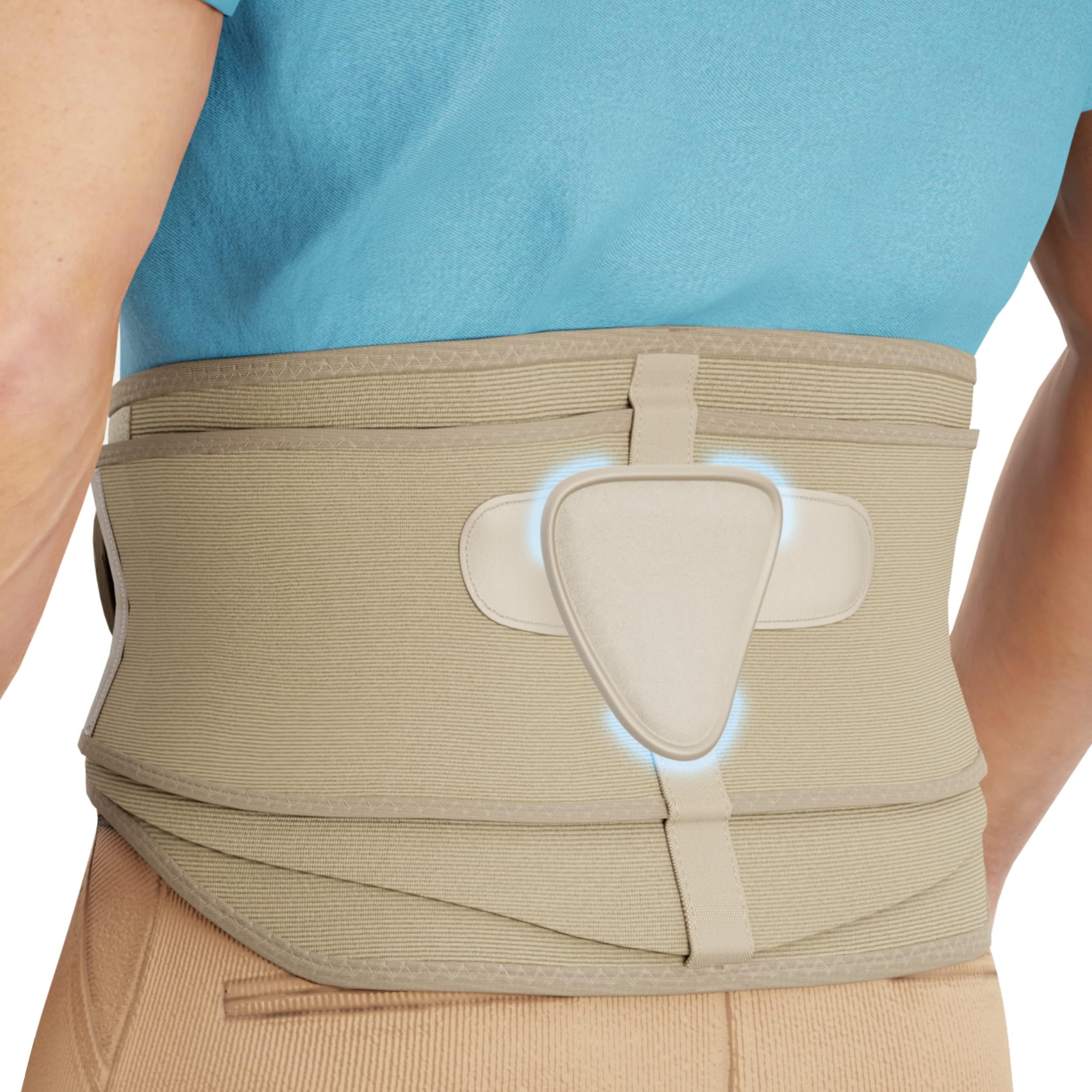 MODVEL Back Brace - Immediate Relief from Back Pain, Herniated Disc, Sciatica, Scoliosis | FSA or HSA eligible | Breathable Waist Lumbar Lower Back Support Belt with Removable Pad.