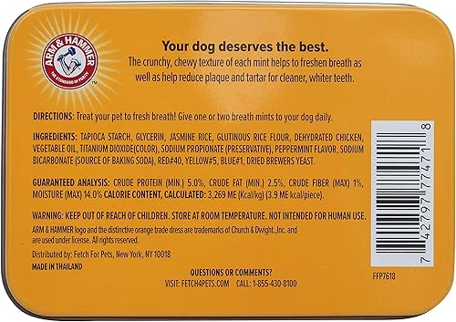 Miniatura 2 de Arm & Hammer Mentas dentales para perros para mascotas, aliento fresco, obtén un aliento fresco para perros sin cepillarse, forma de aliento más