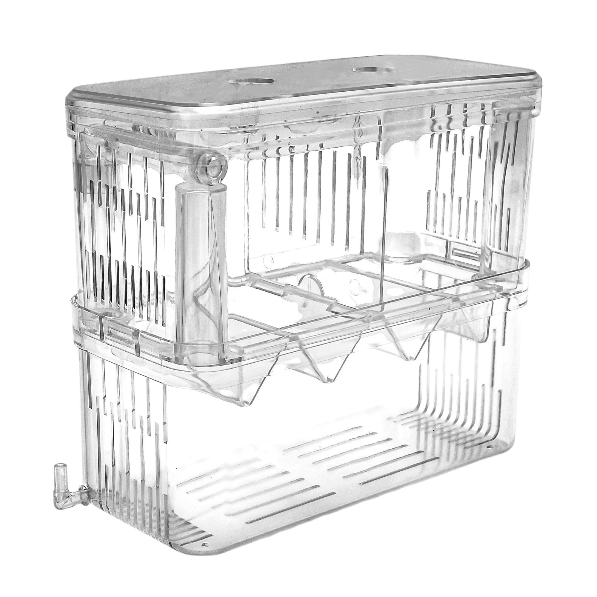 CAPASTEC Fish Breeder Box, Easy-to-Use Breeder Tank Divider, Breeder Box for Fish Tank Versatile Breeder System, XL, Clear, 1 Set