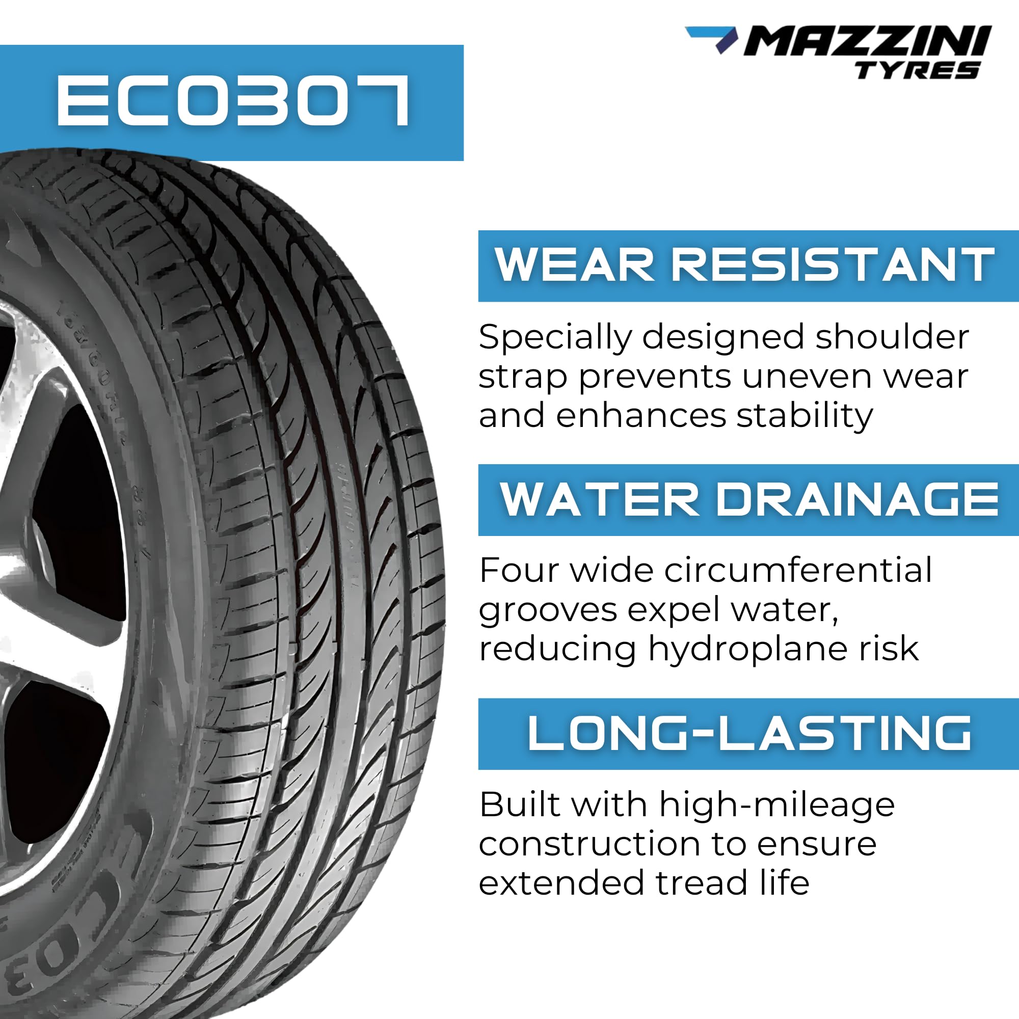 Tectonic 205/55R16 Mazzini Eco307 91V | High Peformance