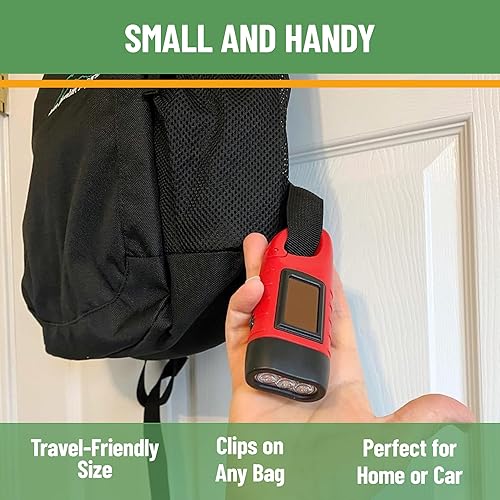 Miniatura 4 de Evelots Linternas de manivela con energía solar (paquete de 4) linterna recargable de emergencia y supervivencia para acampar, automóvil - Fácil luz