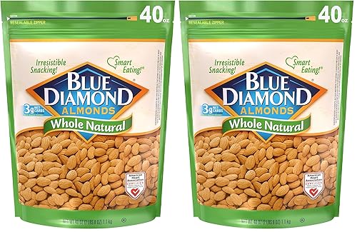 Miniatura 12 de Blue Diamond Almonds, Almendras tostadas al horno con sabor a chocolate negro, perfectas para picar, para llevar, almuerzos y más, 40 oz.