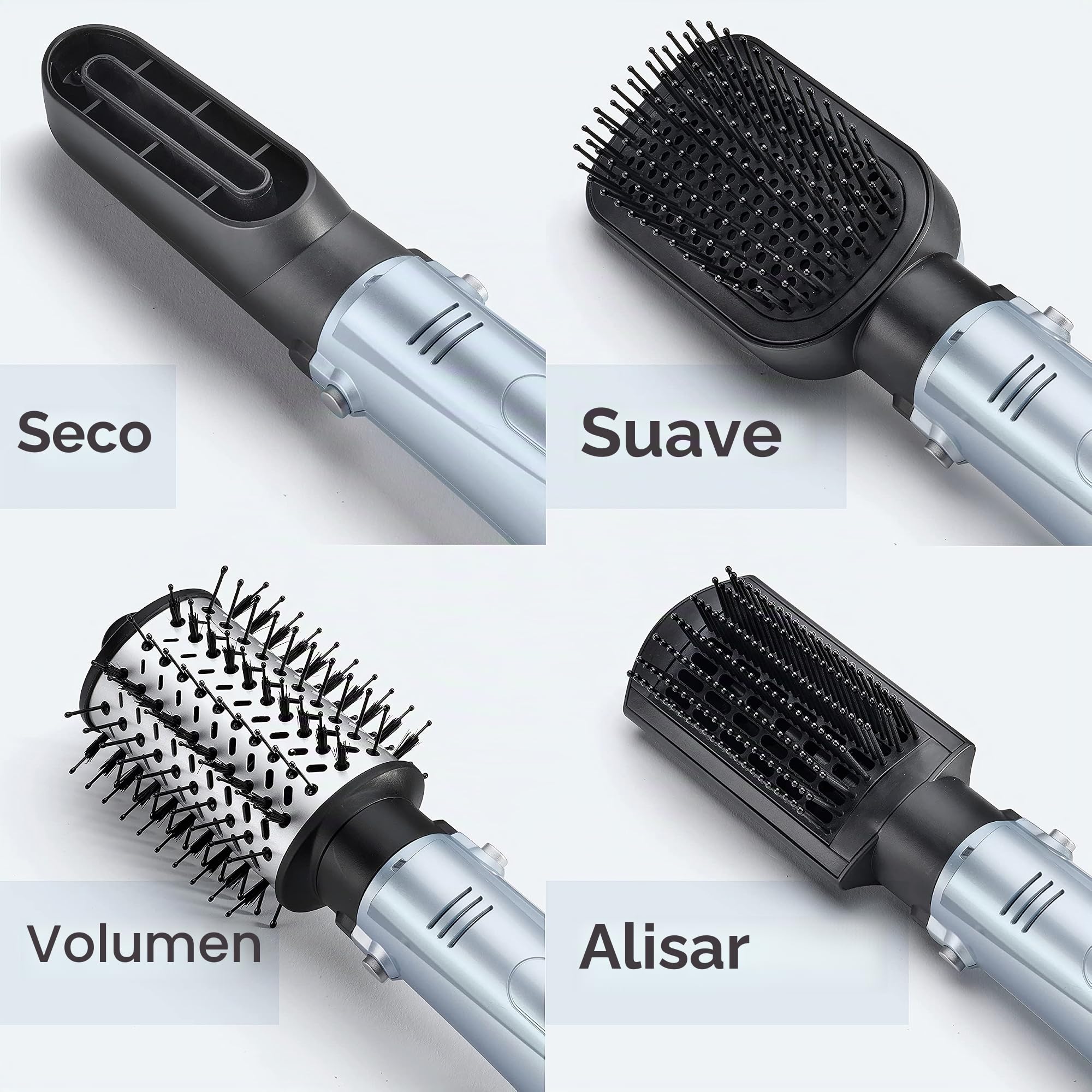 BaByliss Hydro-Fusion - Cepillo secador de pelo 4 en 1, 1000 W, moldeador de aire, seco, suave, volumen, alisar en un solo paso