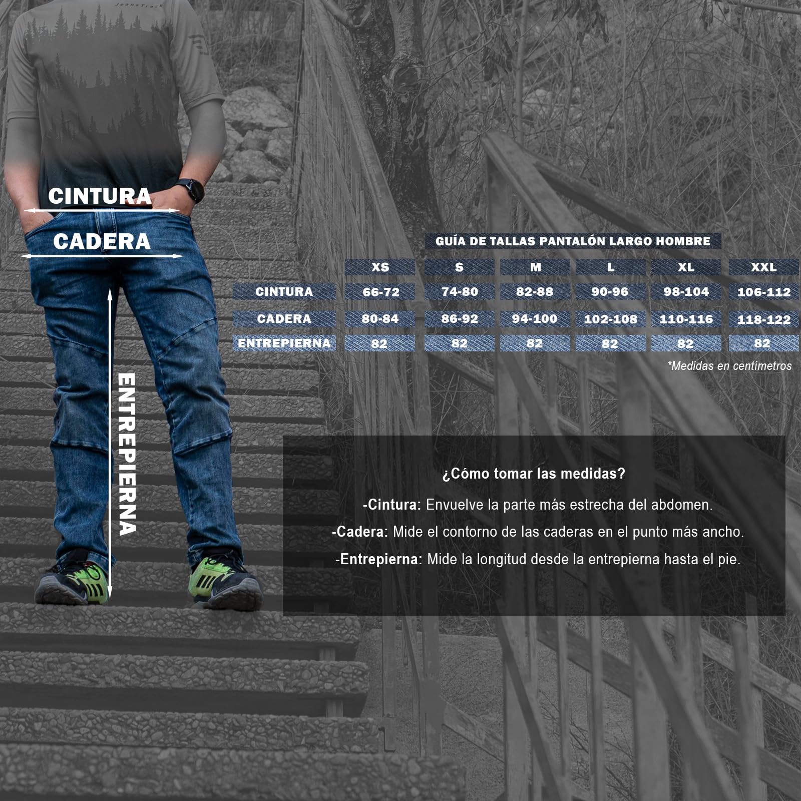 Jeanstrack Turia Pantalon Escalada Trekking Senderismo Aire Libre