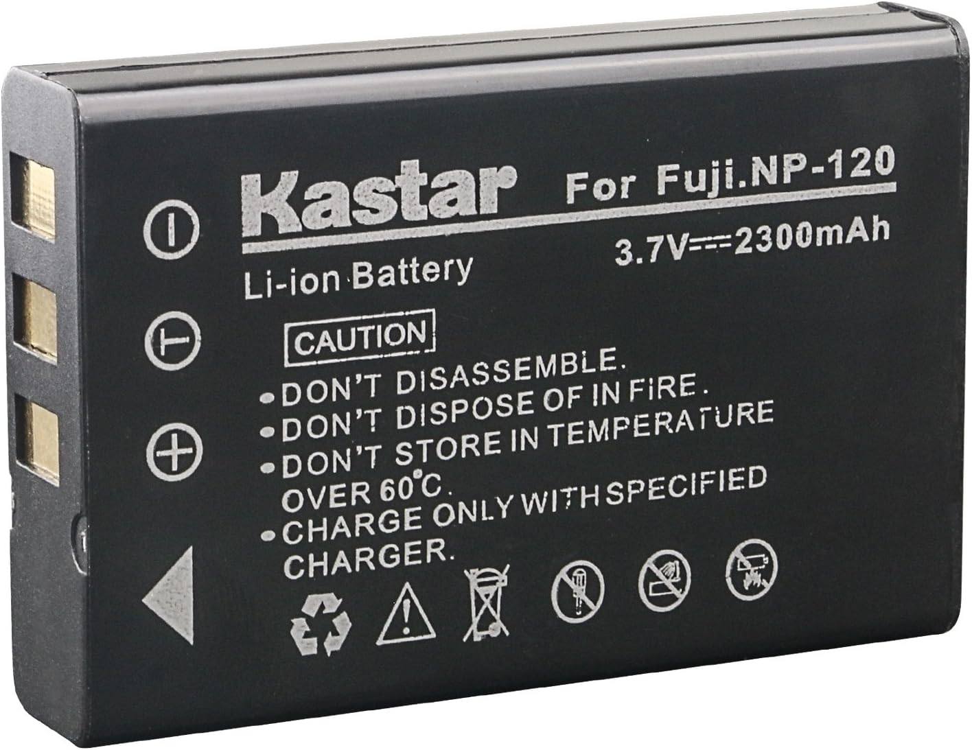 Kastar Battery (X2) & LCD Slim USB Charger for Fujifilm NP-120 NP120 FNP120 D-LI7 DB-43 and Fujifilm Finepix 603 M603 F10 F11 Zoom Optio 450 550 555 750 750Z MX MX4 Camera