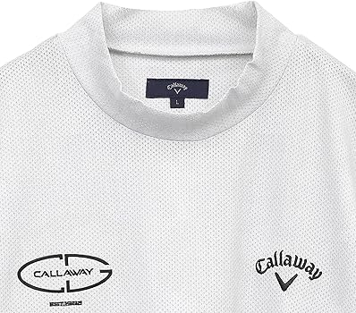 Amazon.co.jp: [キャロウェイ] メンズ 半袖 モックネックシャツ (吸汗