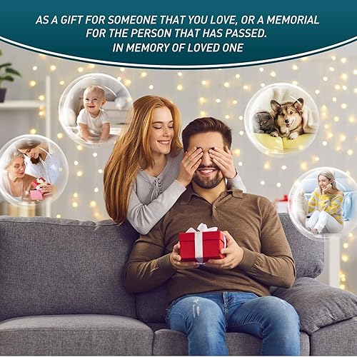 Miniatura 7 de Adorno colgante de cristal diáfano personalizado para espejo retrovisor de automóvil con foto, decoración personalizada para colgante de automóvil,