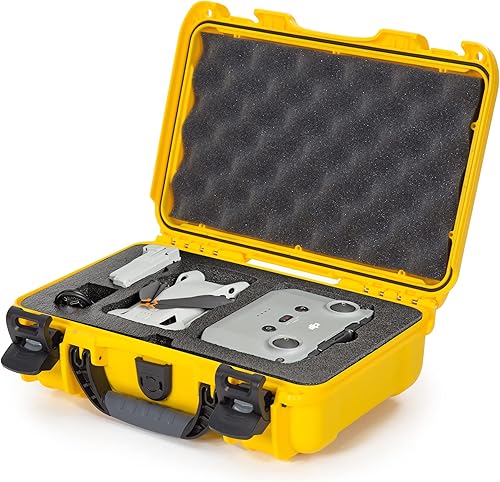 Miniatura 9 de Nanuk Funda rígida impermeable 915 con inserto personalizado para DJI Mini 3, paquete Fly More y control remoto RC-N1 o RC, color verde oliva