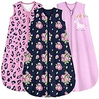 Vista 32 de Yoofoss Saco para dormir para bebé de 0 a 6 meses, TOG de 0.5, manta que se lleva puesta, cremallera bidireccional, tela de algodón 100 %, para niño