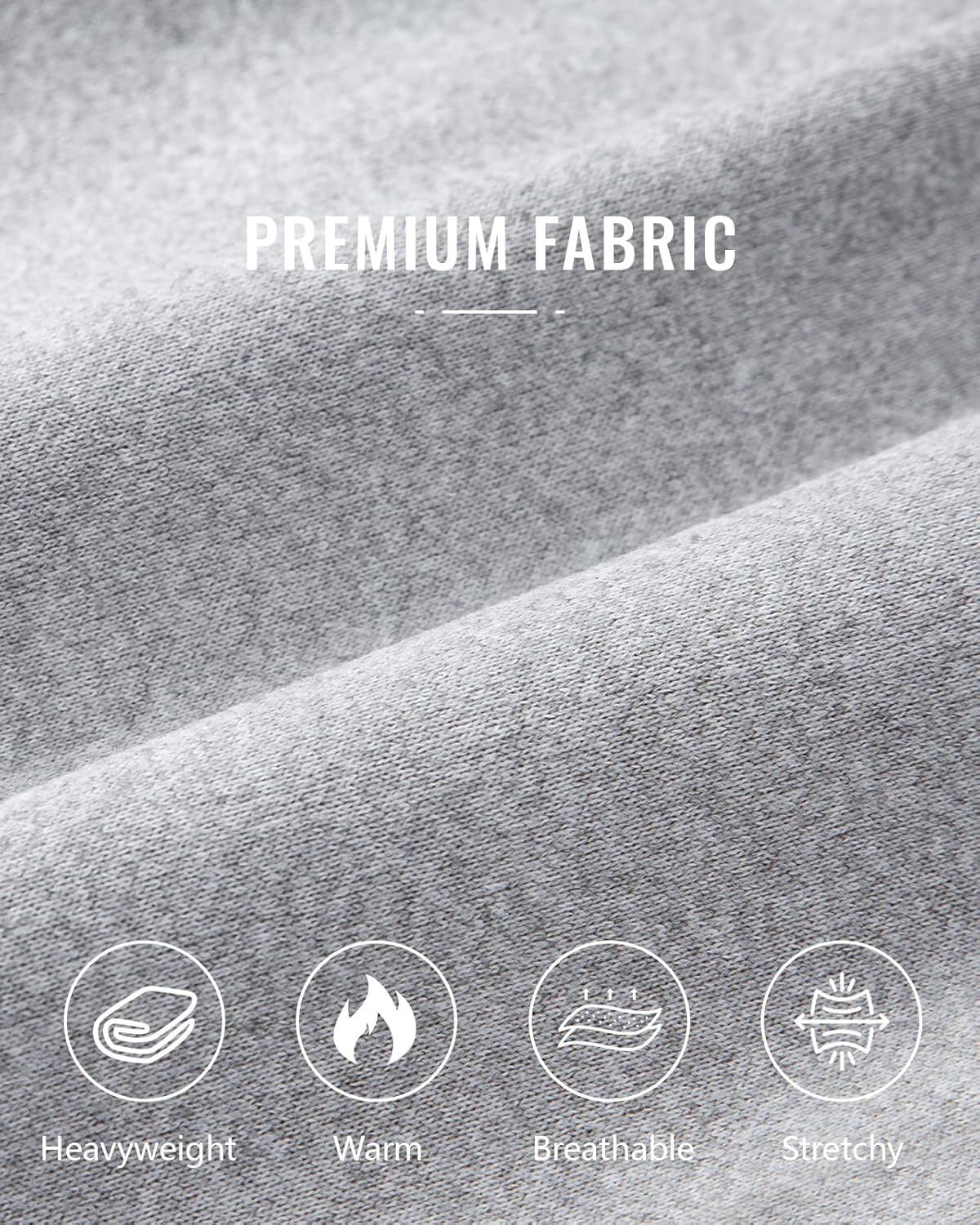 Men's Cargo Sweatpants Fleece Casual Jogging Hiking Pants Baggy Sweat Pants for Men Running Athletic Workout with Pockets - Image 7