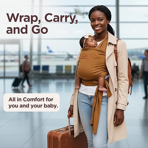 Miniatura 7 de Portabebés - Portabebés de algodón de primera calidad para recién nacidos a niños pequeños - Portabebés - Soporte para bebé talla única para todos