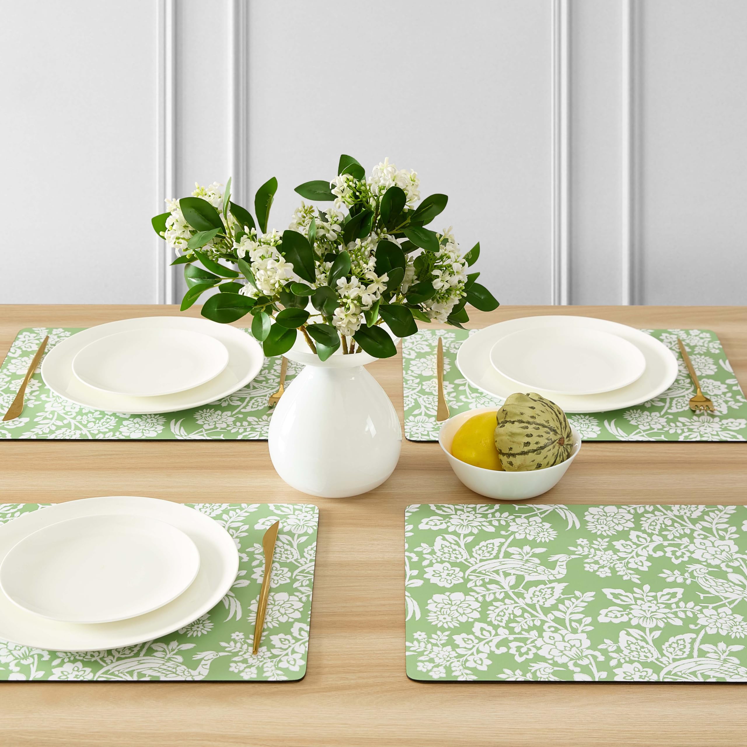 Amazon.com: Laura Ashley Cork Placemats 16 x 12-inch for Kitchen