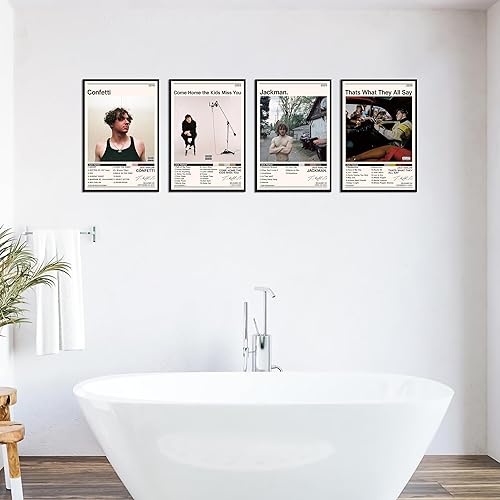 Miniatura 6 de BcoMfy Jack Harlow - Póster de rapero para habitación, estética, edición limitada, arte de decoración musical HD para dormitorio (juego de 4, 8 x 12