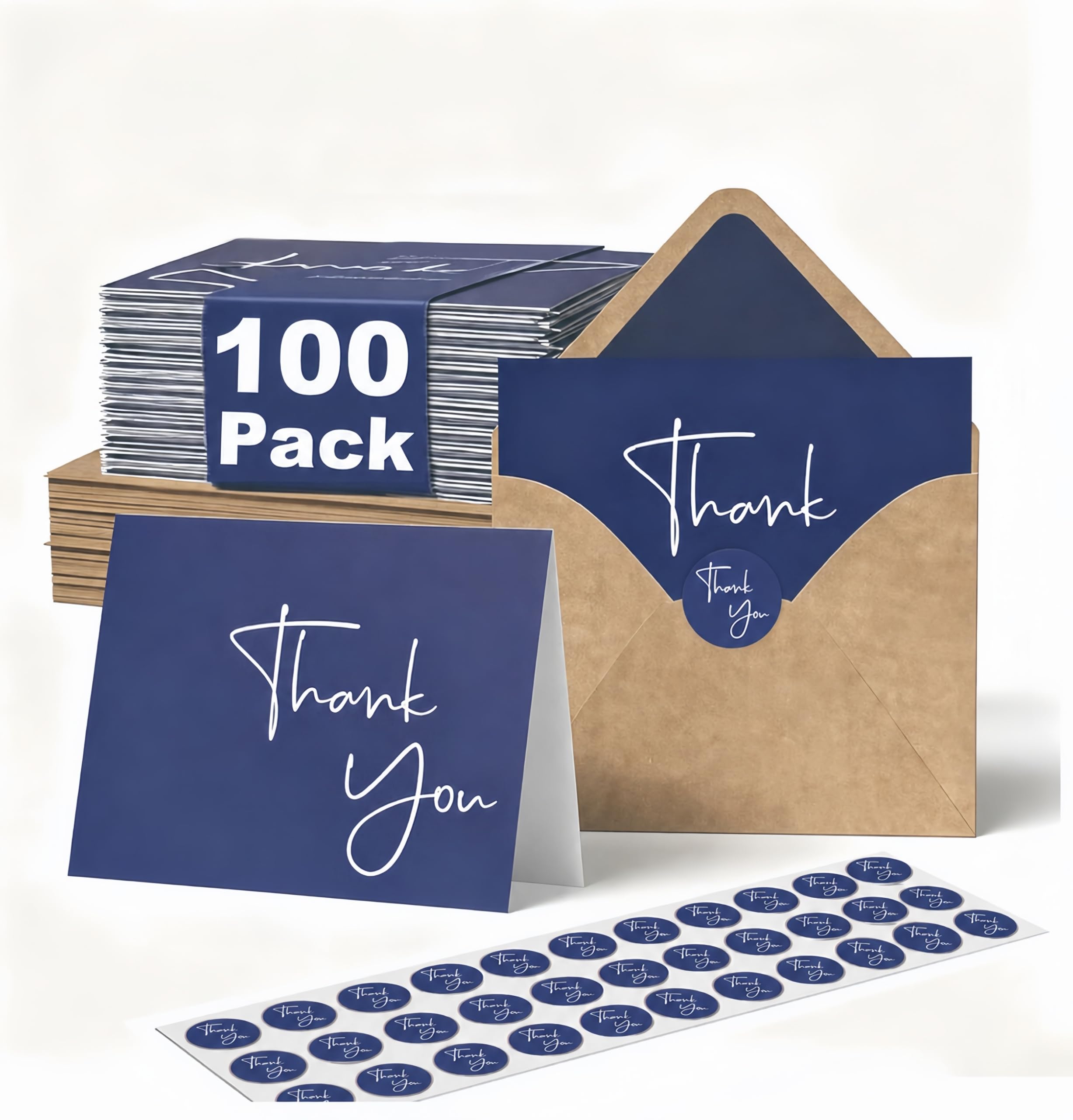 Can I Fax a Thank-you Note? 洋書 Amazon.com: XXINMOH 100 Pack Thank You Cards With Envelopes Bulk