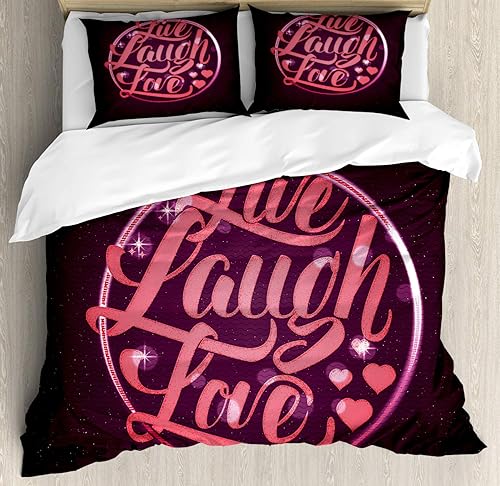 Miniatura 258 de Ambesonne Juego de funda de edredón de pesca, lubina de boca grande atrapando un bocado en espray de agua, imagen salvaje, juego de cama decorativo