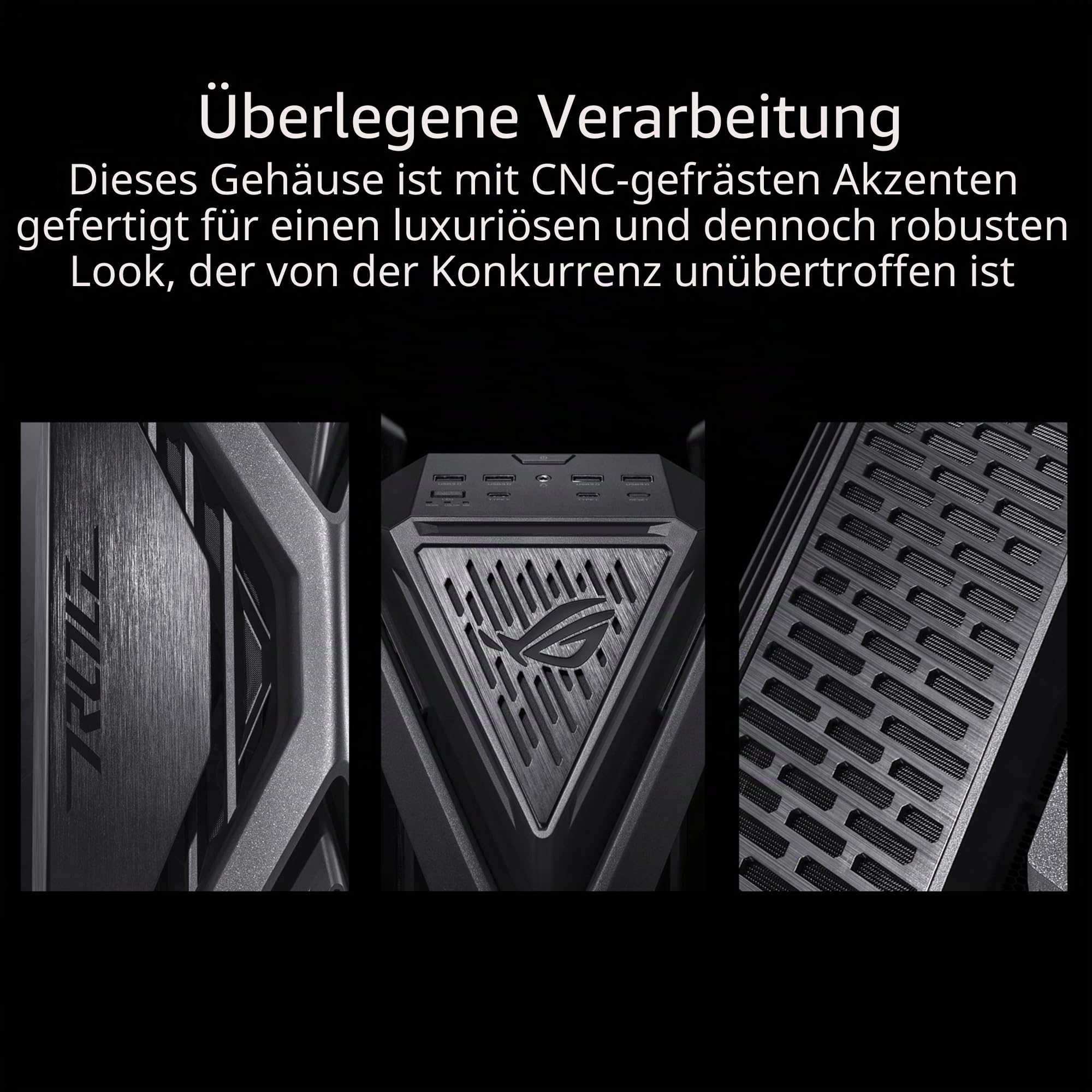 Asus ROG Hyperion GR701 E-ATX RGB Gaming Gehäuse (420 mm Dual-Radiator-Unterstützung – Bild 2