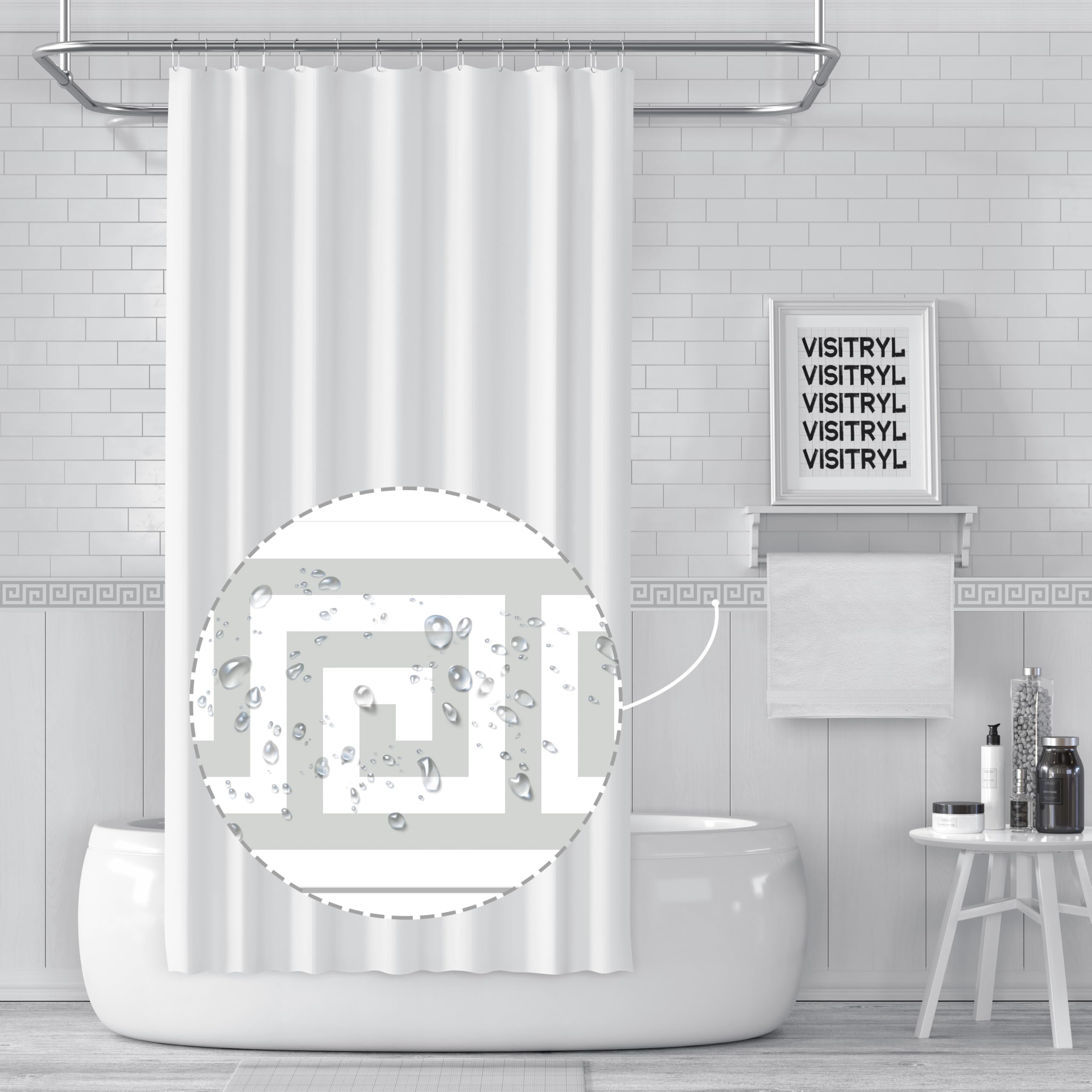 Cenefas Adhesivas para Cocina Baño Decorativas Wanzi Gris Claro B 15cm X 500cm Fácil Aplicación Resistente Agua