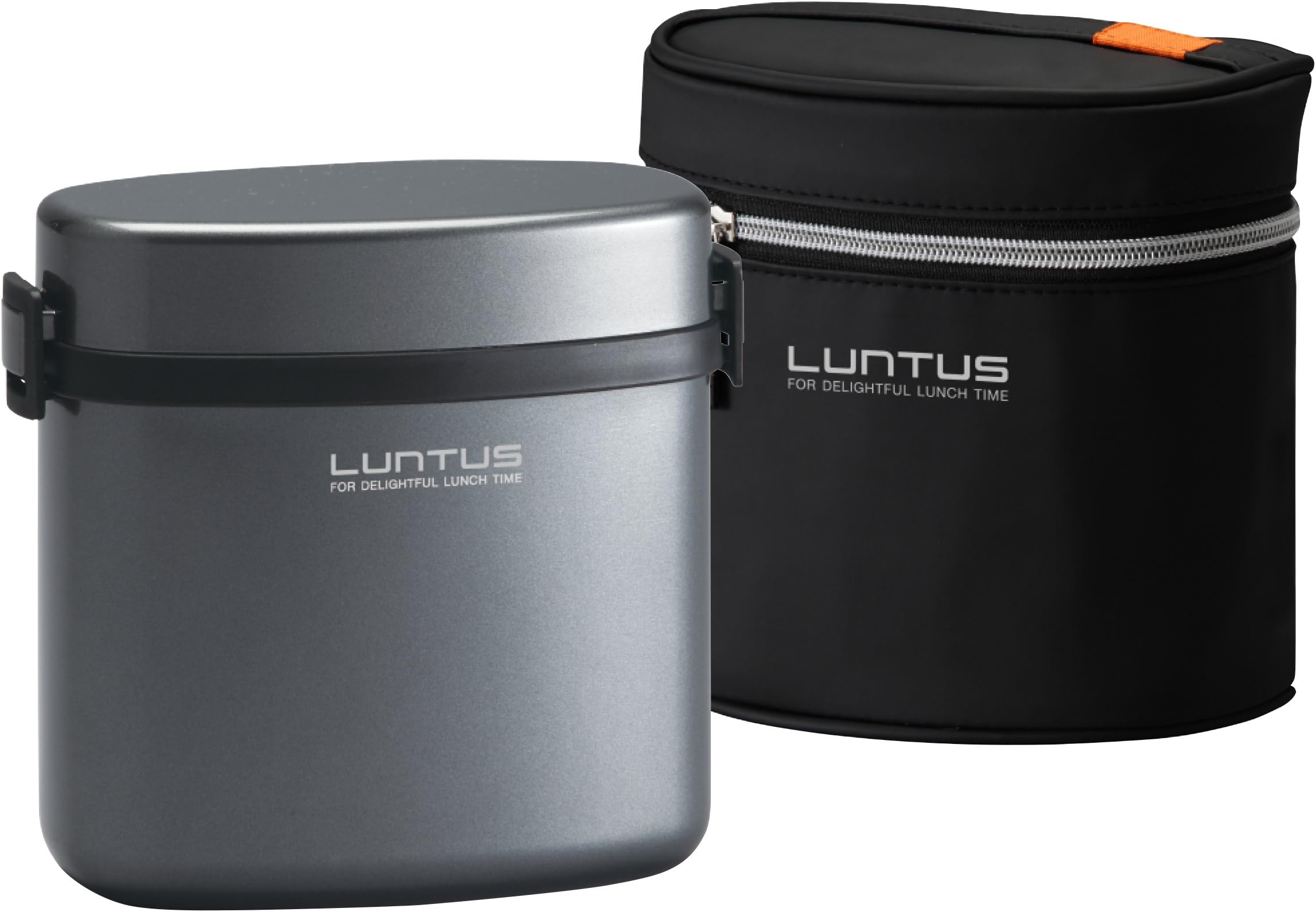 ASVEL Stainless insulation lunch box With bag「LUNTUSWS」HLB-W800N (Metallic Gray)