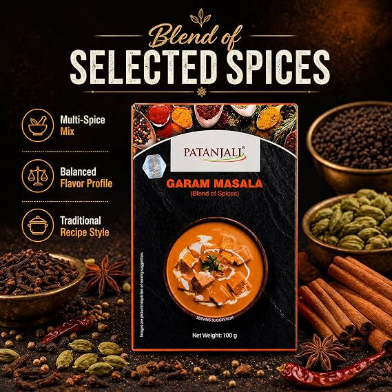 Patanjali Garam Masala 100g / 0.22 lb