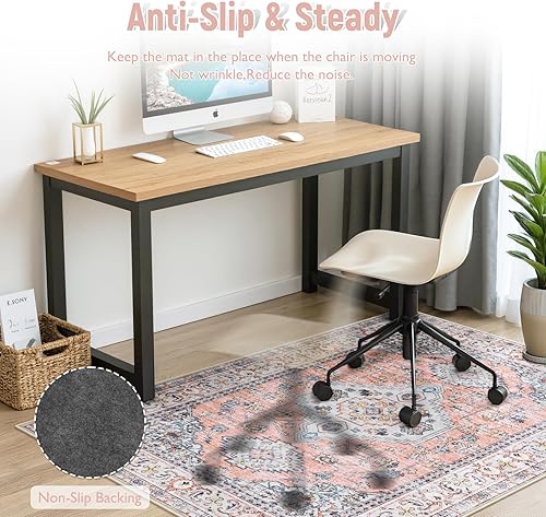 Miniatura 4 de Anidaroel Tapete para silla de 36 x 48 pulgadas para suelo de madera duraazulejos, tapete para silla de escritorio para oficina en casa, alfombra