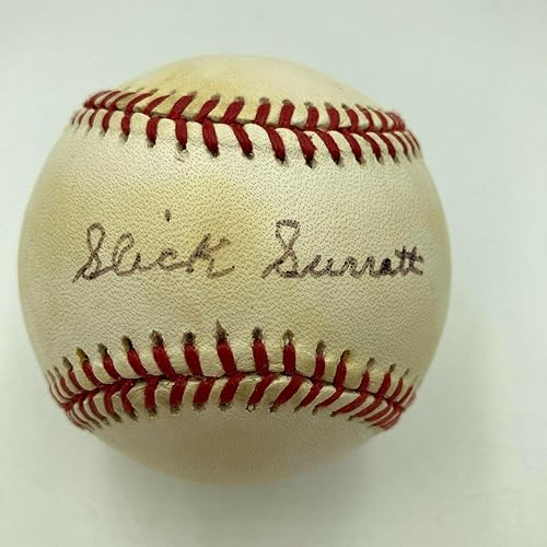Slick Surratt Signed Official Major League Baseball Negro League Legend JSA - Autographed Baseballs