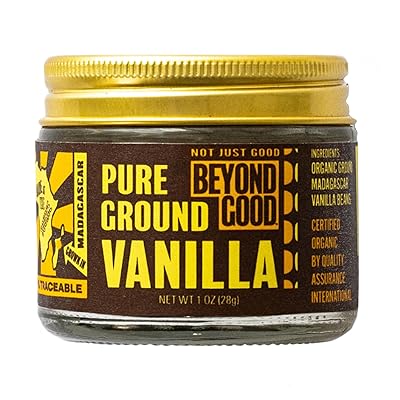 Organic Pure Ground Vanilla Powder | Pure Madagascar Grade A for Bakers, Chefs, Ice Cream Makers, and Home Cooks | Beyond Good Vanilla