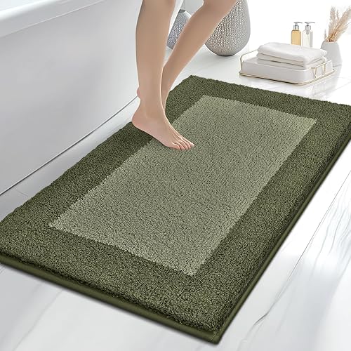 Miniatura 47 de Alfombras de baño de 24 x 60 pulgadas, antideslizantes, extrasuaves, absorbentes, lavables a máquina, de secado rápido, para suelo de baño, ducha,