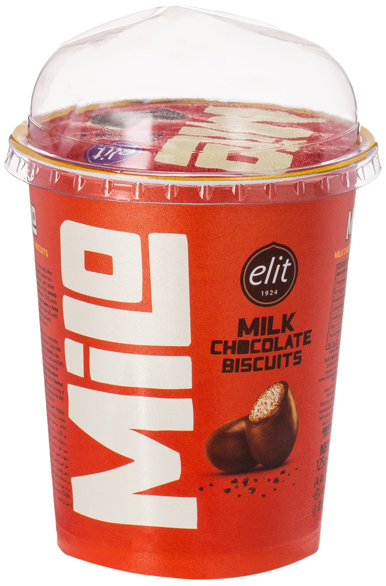Elit Milo Milk Chocolate Biscuits Cups 125 g