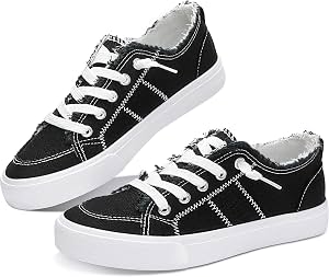 Obtaom Tenis de Moda Play para Mujer, Lona Blanca Lavada y Leopardo, Slip On