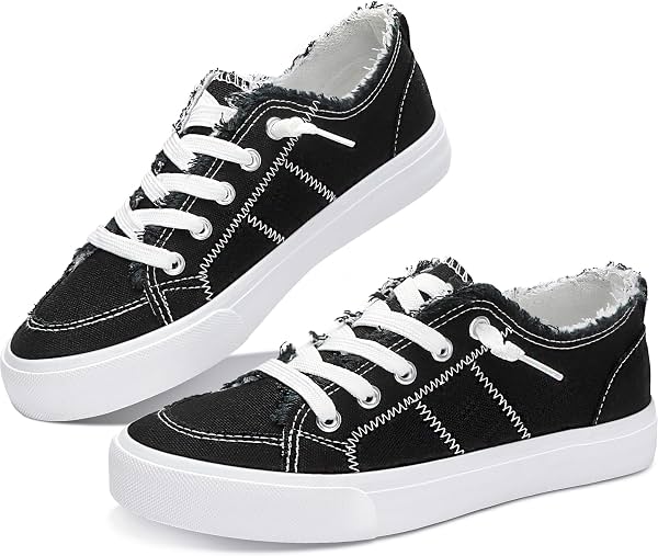 Obtaom Tenis de Moda Play para Mujer, Lona Blanca Lavada y Leopardo, Slip On