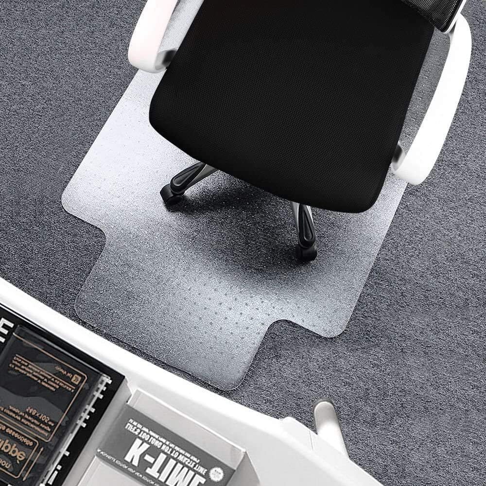 Office Desk Chair Mat for Carpet Floor Low Pile PVC Protection Anti-Slip Floor Mat Carpeted Chair Mat 48" x 36"