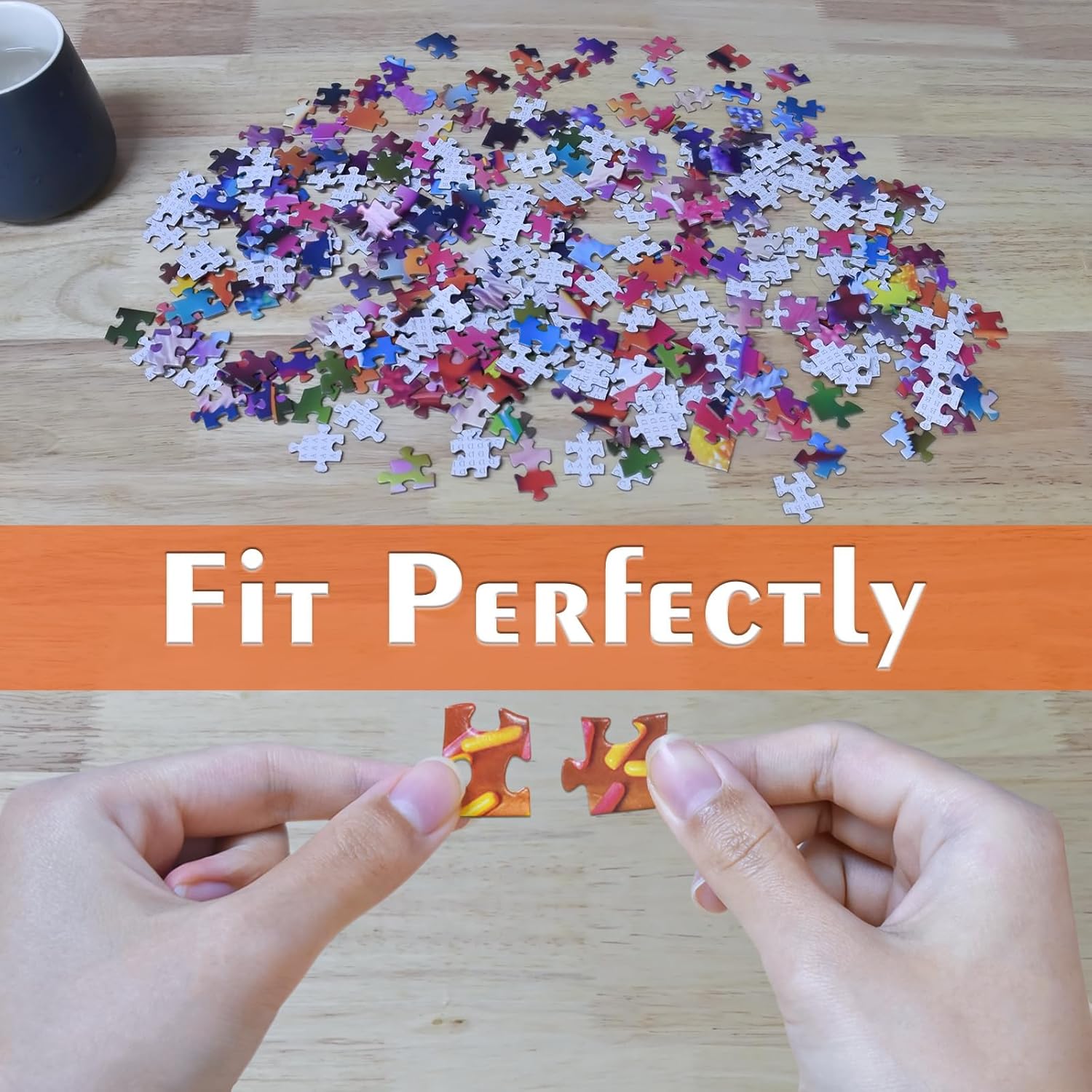 HUADADA Jigsaw Puzzles for Adults 1000 Pieces, Easter Eggs Interlock Perfectly Letter on Back No Dust, Home Decor Birthday Party Toy for Men Women Elders Seniors (27.5"x19.6"), 1:1 Poster