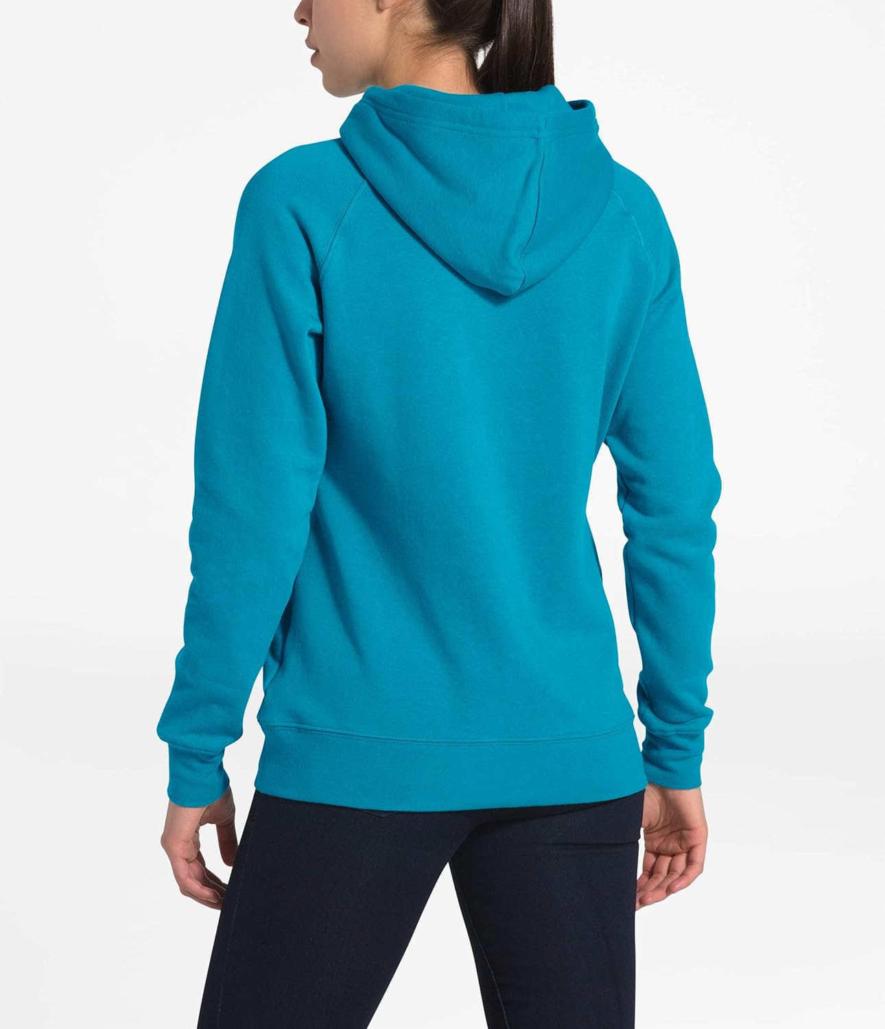 THE NORTH FACE Women's Half Dome Pullover Hoodie, Barrier Reef Blue/TNF Black, Medium