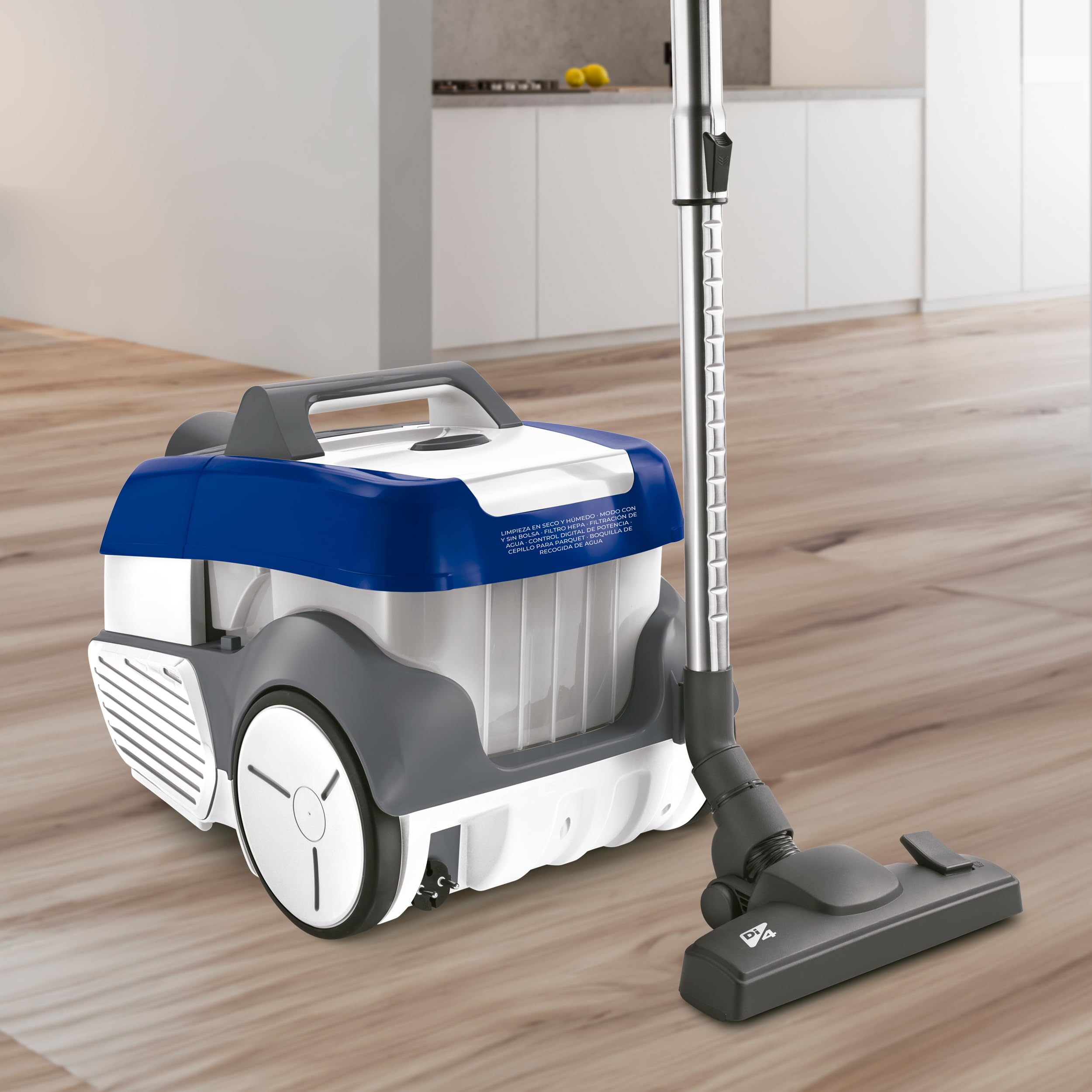 Di4 AquaMax, Leistungsstarker Staubsauger + Polsterreiniger, Carpet Cleaner + Vacuum Cleaner, Nasssauger für Polster, HEPA-Filter, 14 Zubehörteile, Reinigungsmittel Inklusive, 2100W