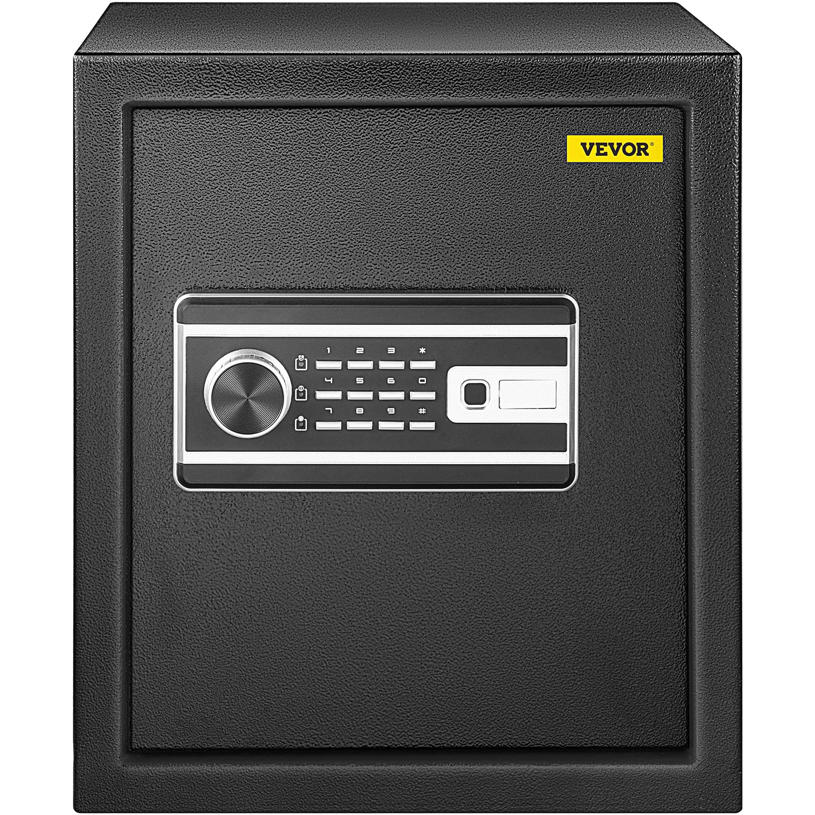 VEVOR Cassaforte con Sensore Impronte Digitali e Tastiera Digitale 35x30x40 cm, Cassetta di Sicurezza con Impronte Digitale Portata 15 kg, Cassetta di Sicurezza Portatile Adatto a Qualsiasi Ambiente