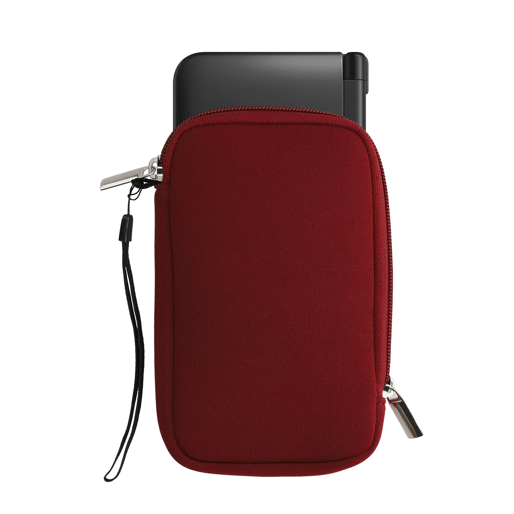 kwmobile Funda Compatible con Consola Nintendo 3DS XL - Estuche de Neopreno con Cremallera - en Burdeos