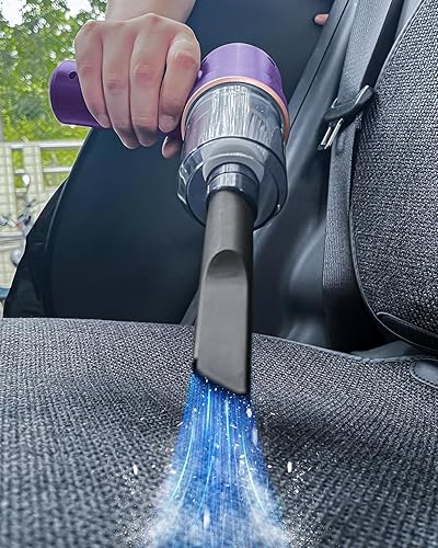 Miniatura 8 de Mini aspiradora inalámbrica con luz LED  Aspiradora de mano de 15000 Pa recargable - Aspiradora portátil 3 en 1 potente para automóvil con múltiples