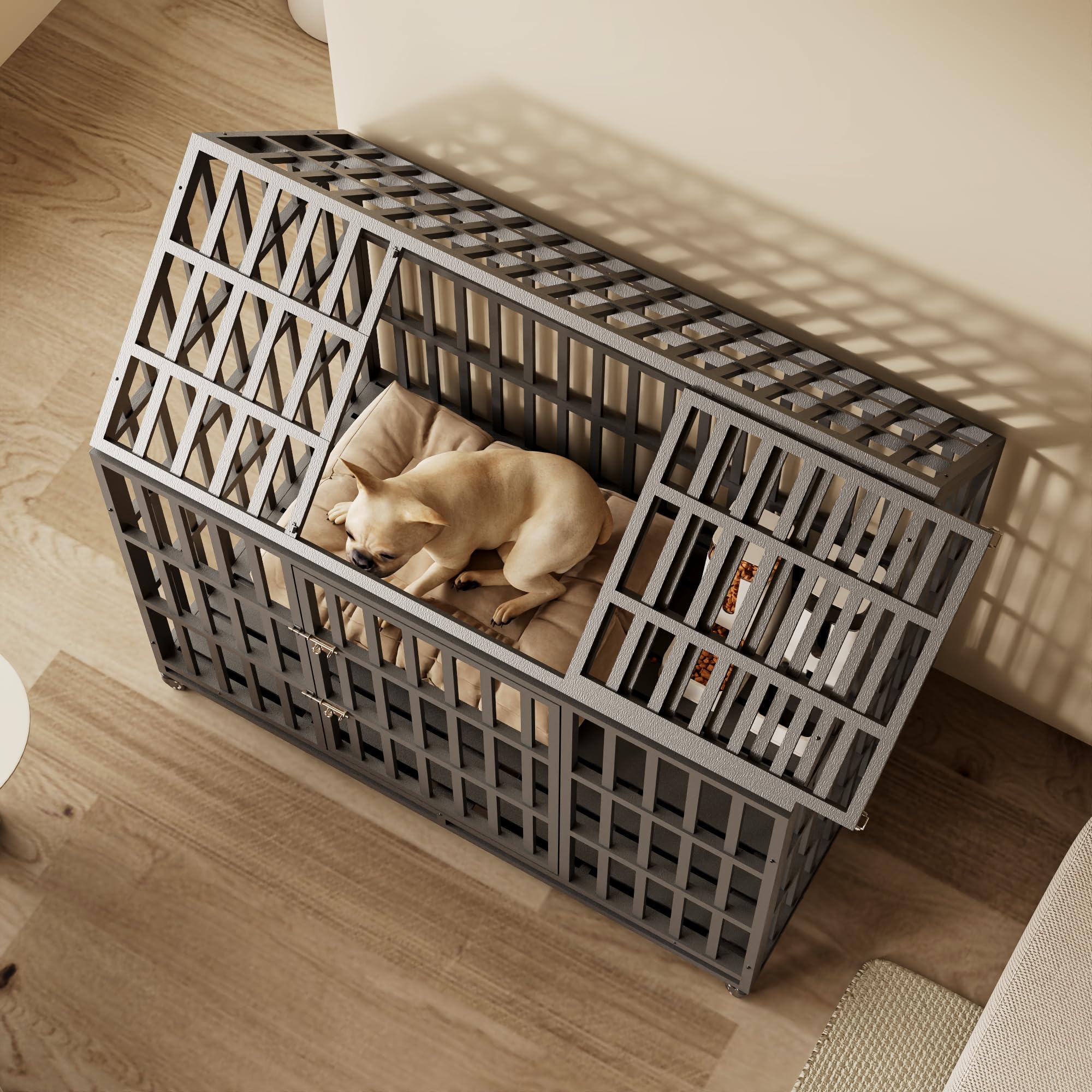 Amazon.com : 55 Inch Heavy Duty Dog Crate, ACIDBOLT Indestructible