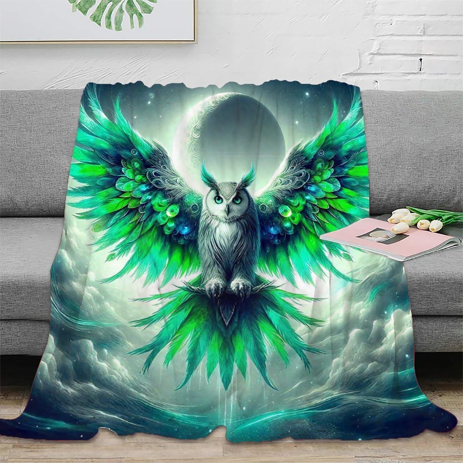 Couverture Douillette en Microfibre Chaude Hiouf Lit et Canapé 200x230