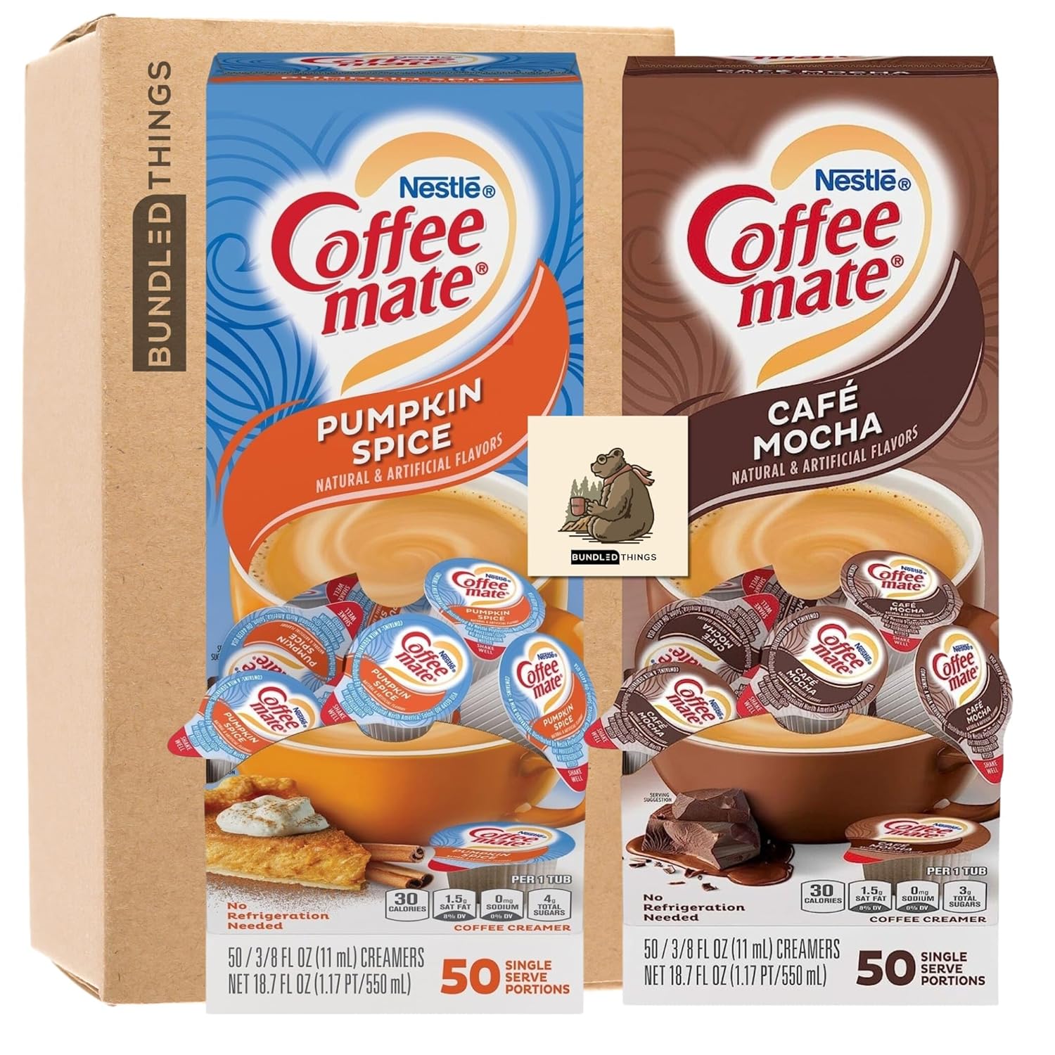 Nestle Coffee Mate Creamer Singles Bundle Pumpkin Spice
