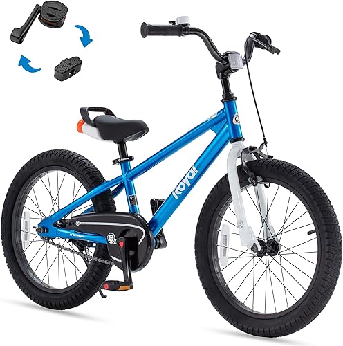 Miniatura 260 de RoyalBaby Kids Bike Freestyle Classic & EZ Balance Pedal Switchable Bicycle, 12 14 16 18 Inch, 3-10 Years Toddler to Big Kids Verde